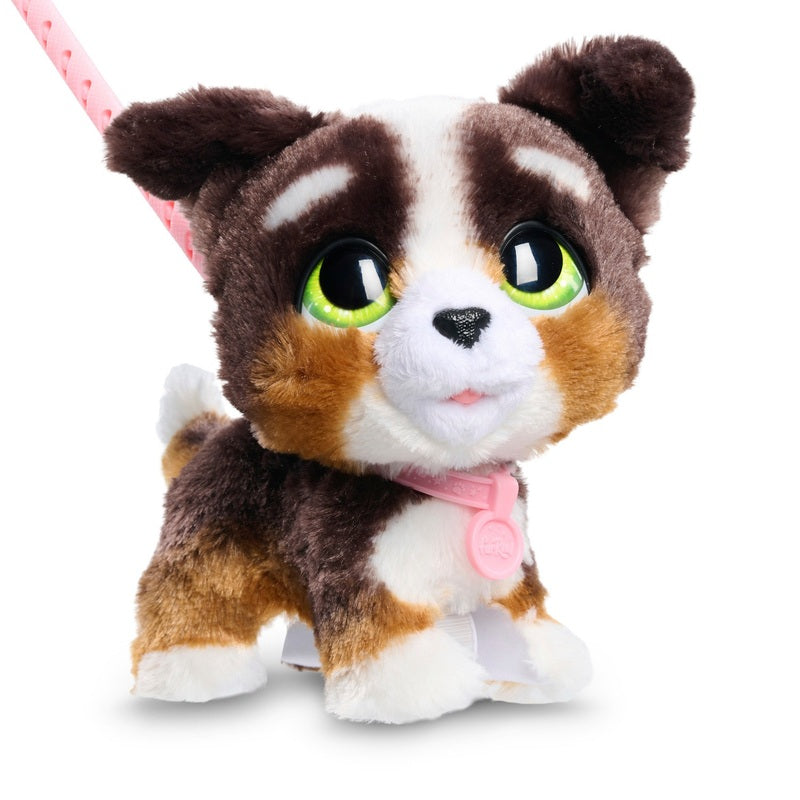 FurReal Walk-A-Lots Bernedoodle Interactive Plush Pet Toy + Free Activity Book