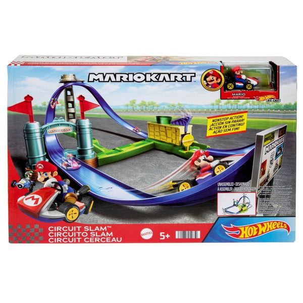 Hot Wheels Mario Kart Circuit Slam Track Set