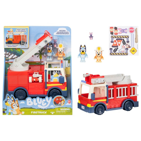 Bluey Fire Truck Playset For 3 Years +