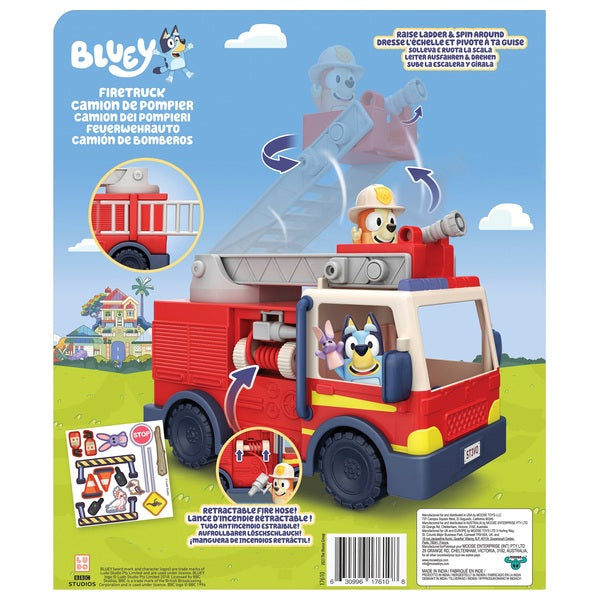 Bluey Fire Truck Playset For 3 Years +