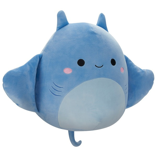 Original Squishmallows 30cm Lux the Blue Manta Ray Soft Toy