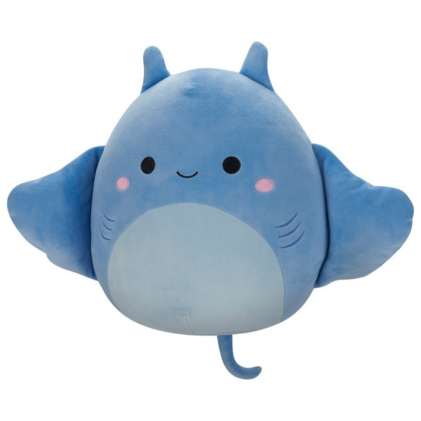 Original Squishmallows 30cm Lux the Blue Manta Ray Soft Toy