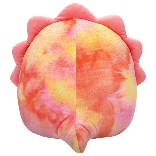 Original Squishmallows 40cm Trinity the Pink Tie-Dye Triceratops Soft Toy