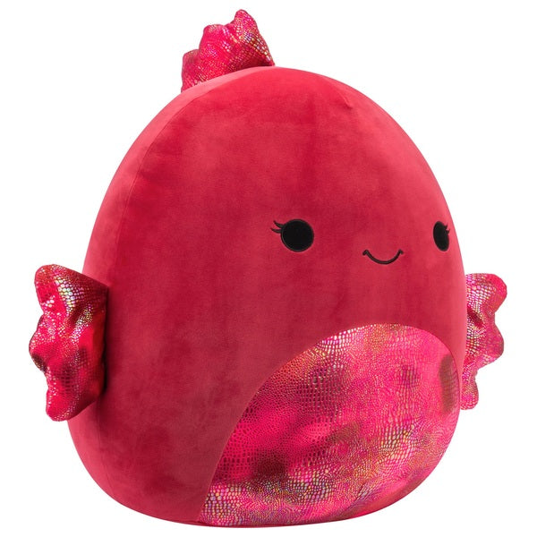 Original Squishmallows 40cm Barella the Raspberry Fish Soft Toy