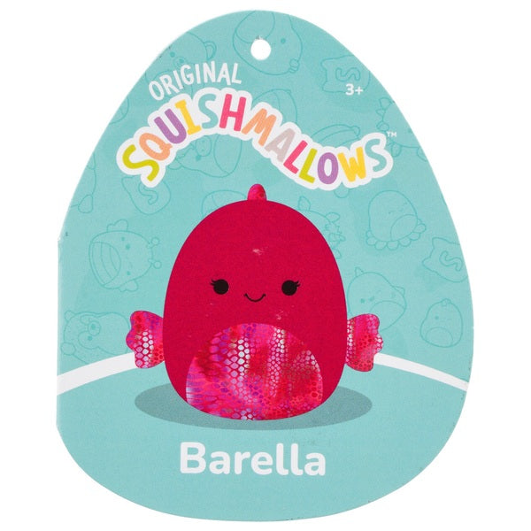 Original Squishmallows 40cm Barella the Raspberry Fish Soft Toy