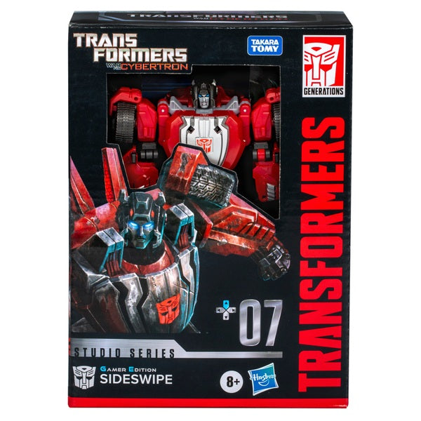 Transformers Cybertron Studio Series Deluxe 07 Gamer Edition Sideswipe Figure