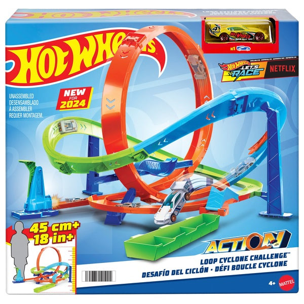 Hot Wheels Action Loop Cyclone Challenge Track Set