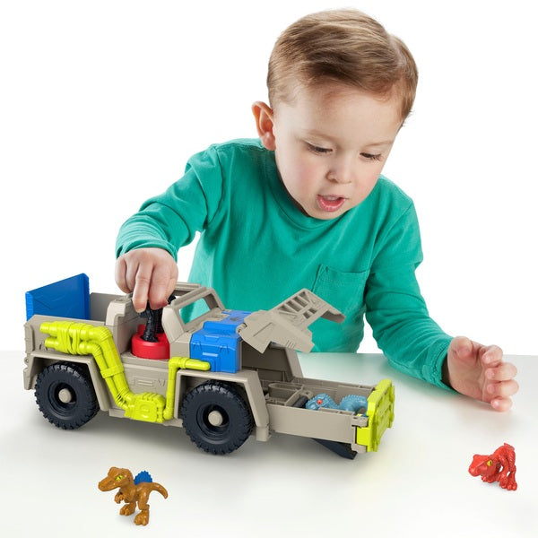 Imaginext Jurassic World Track & Transport Dinosaur Truck Playset