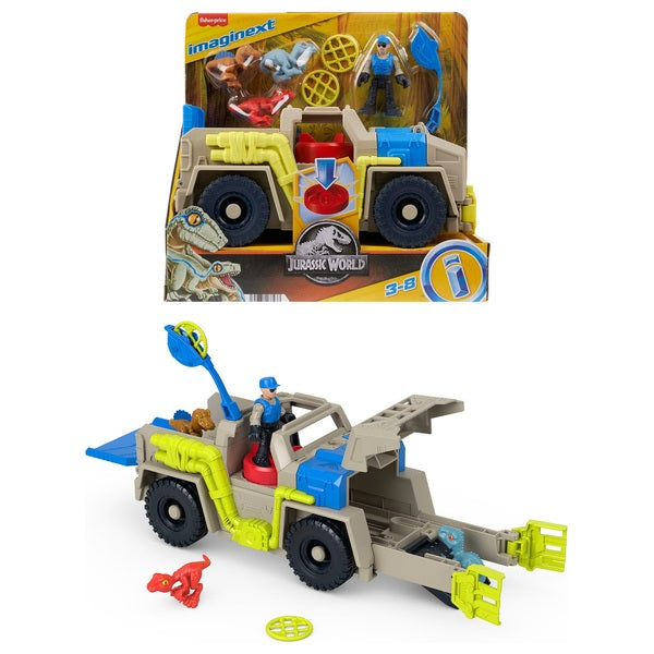 Imaginext Jurassic World Track & Transport Dinosaur Truck Playset