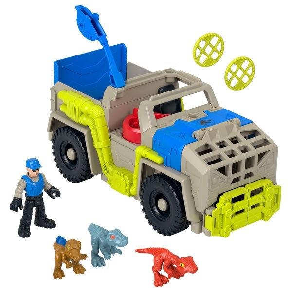 Imaginext Jurassic World Track & Transport Dinosaur Truck Playset