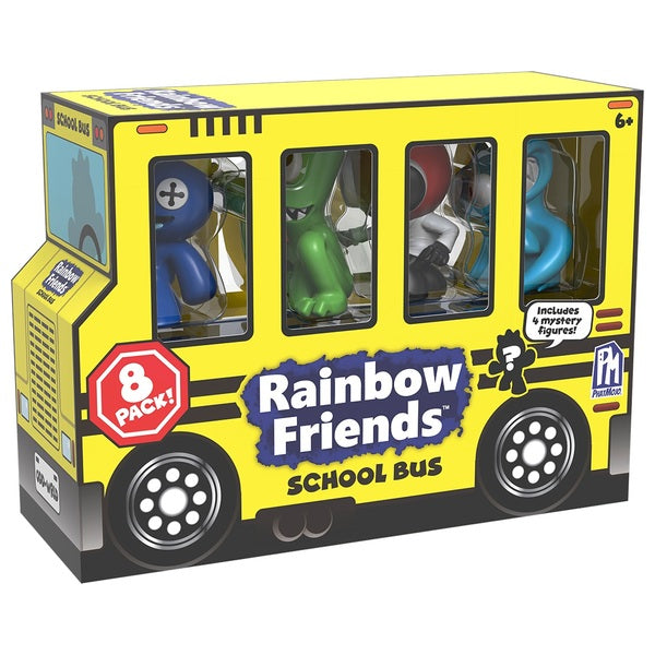 Rainbow Friends School Bus Mini Figure 8 Pack