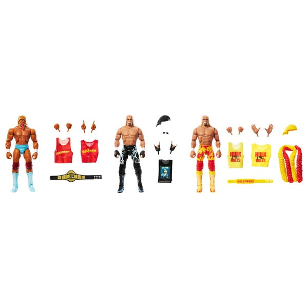 WWE Elite Hulk Hogan 40th Anniversary Action Figure 3 Pack