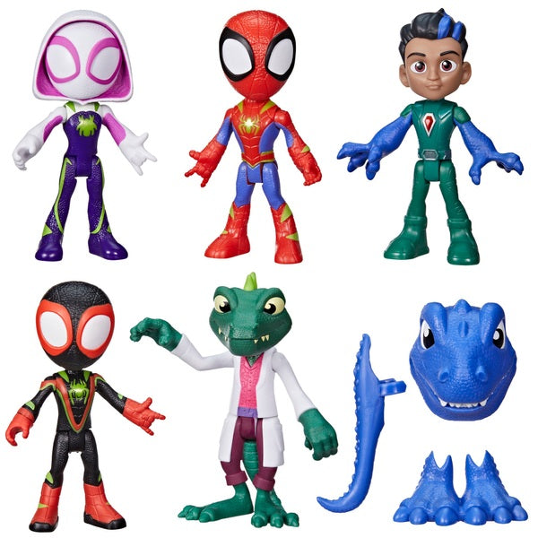 Marvel Spidey and His Amazing Friends Dino-Webs, Dino Heroes & Lizard Set