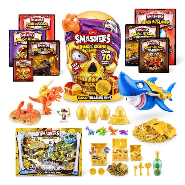 Smashers Dino Island Gold Treasure Hunt Set Assortment by ZURU