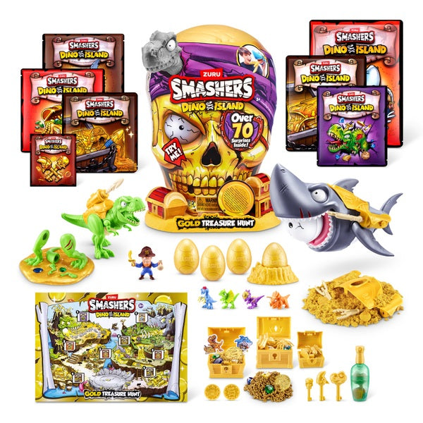 Smashers Dino Island Gold Treasure Hunt Set Assortment by ZURU