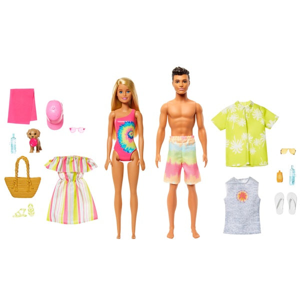 Barbie Beach Dolls, Vehicle and Accessories Playset