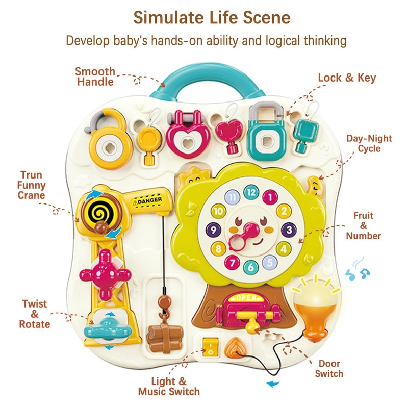 Big Steps Activity Busy Board + Free Activity Book