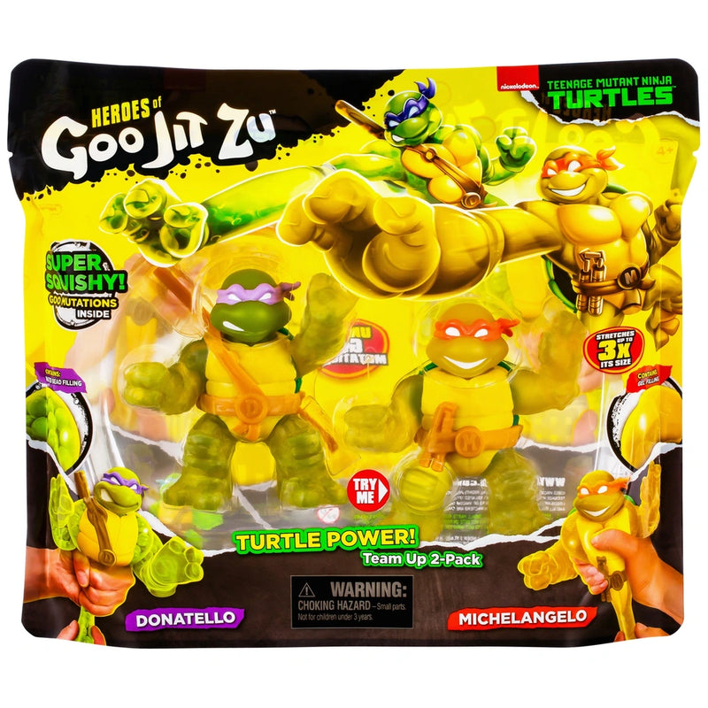 Heroes of Goo Jit Zu Teenage Mutant Ninja Turtles Michelangelo & Donatello 2 Pack