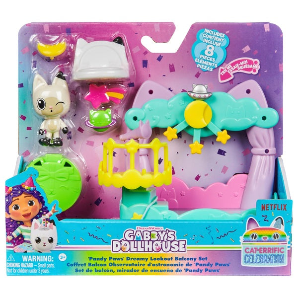 Gabby's Dollhouse Pandy Paws Dreamy Balcony Playset