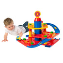 Big Steps Parking Garage Playset with 2 Cars + Free Activity Book