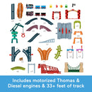 Thomas & Friends Thomas & Diesel Raceway Train Track Set 80 Pieces + Free Activity Book