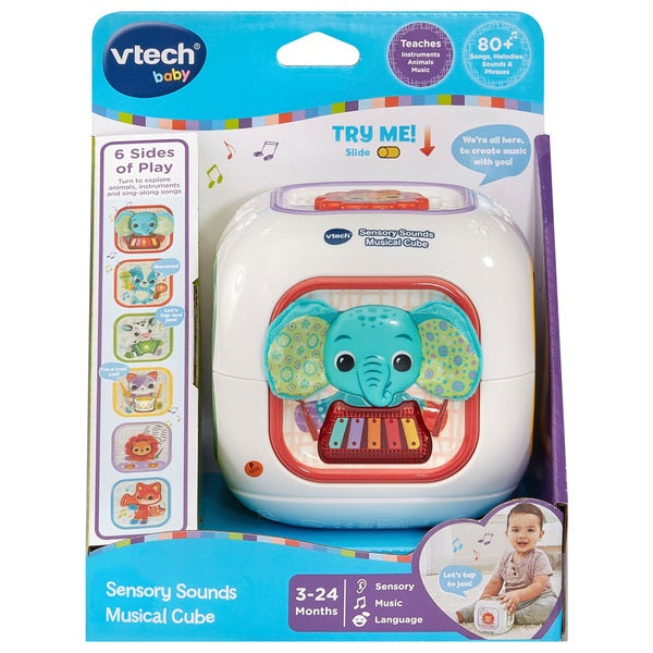 VTech Sensory Sounds Musical Cube For Babies 3 Months +