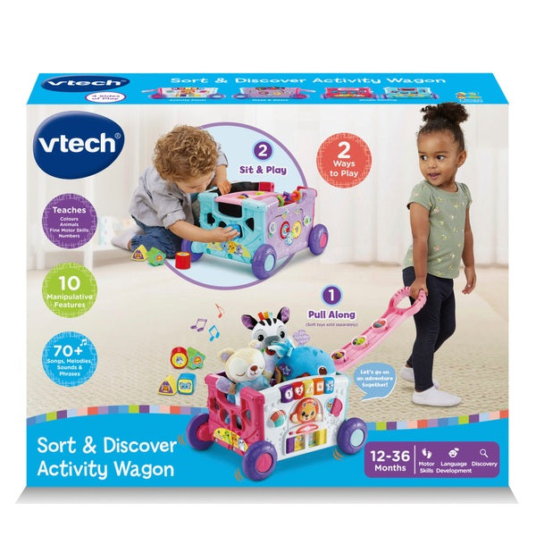 VTech Sort & Discover Activity Wagon Pink