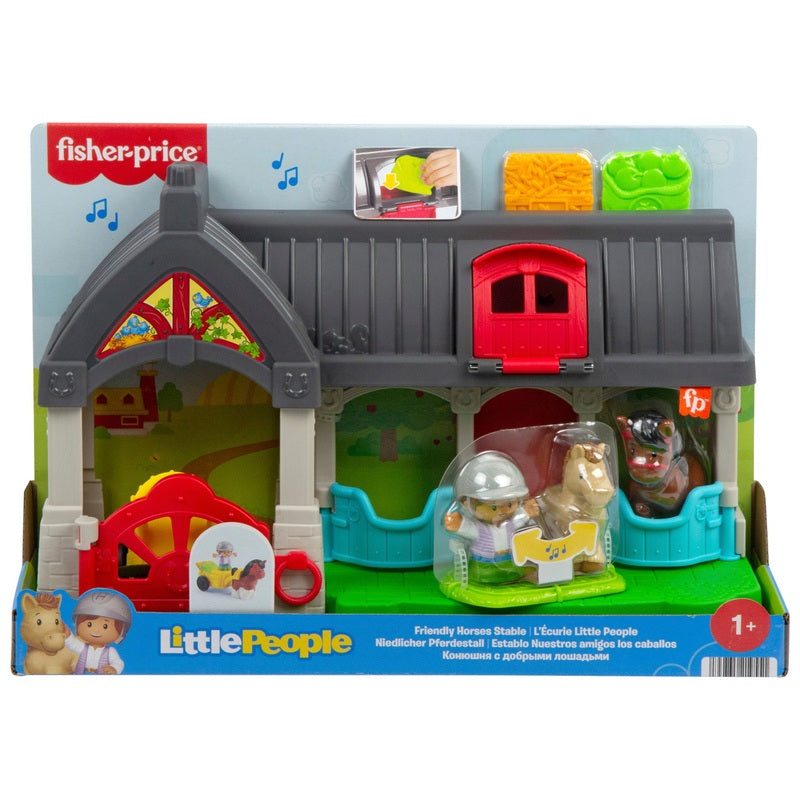 Fisher-Price Little People Friendly Horses Stable Set + Free Activity Book