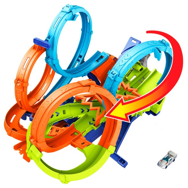 Hot Wheels 4-Loop Crash-Out Track Set Playset