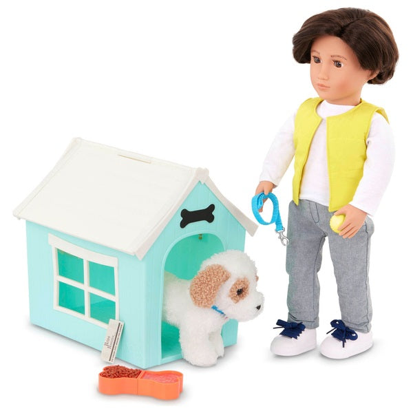 Our Generation Deluxe Dog House Set