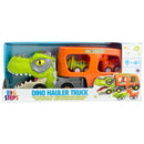 Big Steps Dinosaur Hauler Truck with Cars + Free Activity Book