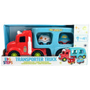 Big Steps Transporter Truck & Cars Playset + Free Activity Book