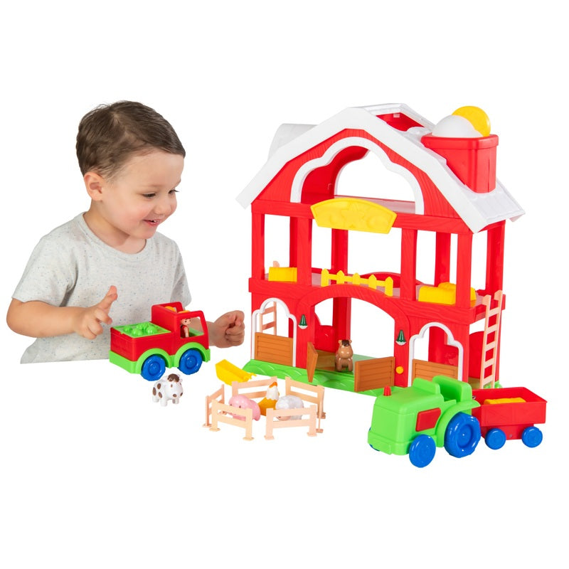 Big Steps Red Barn Farm Playset + Free Activity Book