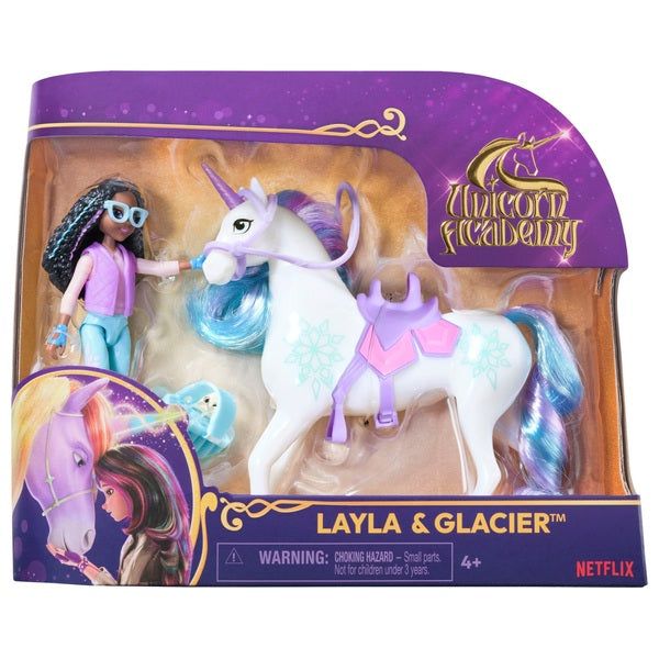 Unicorn Academy Layla & Glacier Set