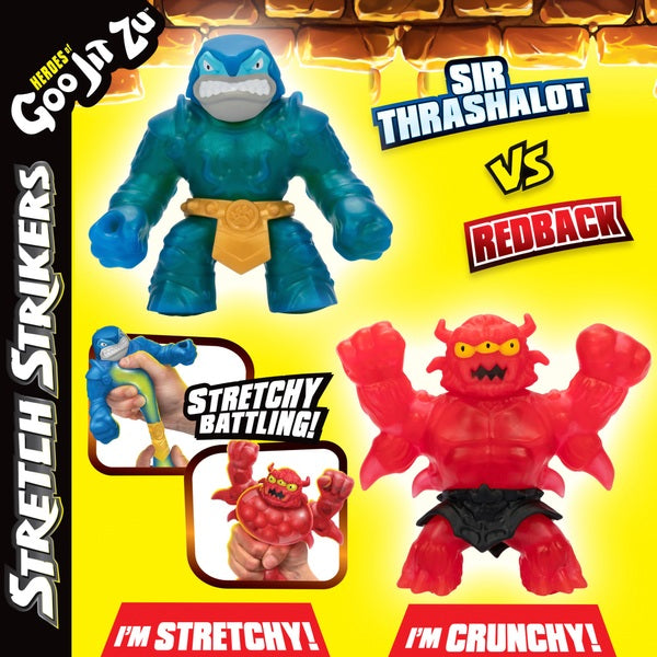 Heroes of Goo Jit Zu Stretch Strikers Versus Pack Sir Thrashalot vs Barbarian Redback