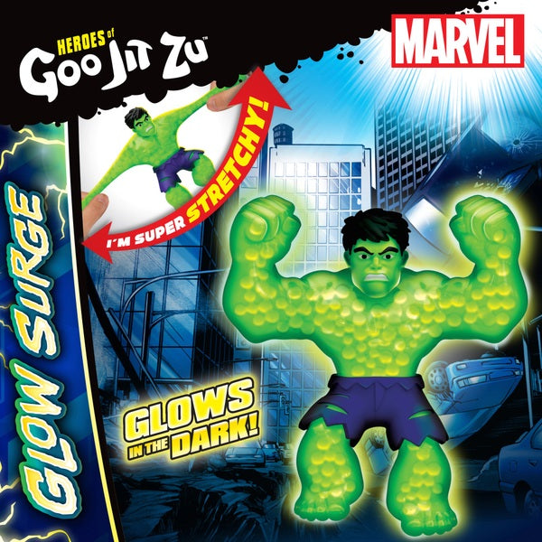 Heroes of Goo Jit Zu Marvel Glow Surge Hulk Hero Pack