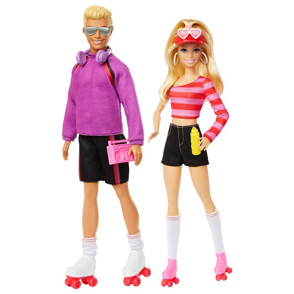 Barbie and Ken Rollerskate Set