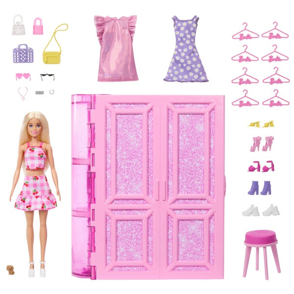 Barbie Dream Closet with Doll and Accessories