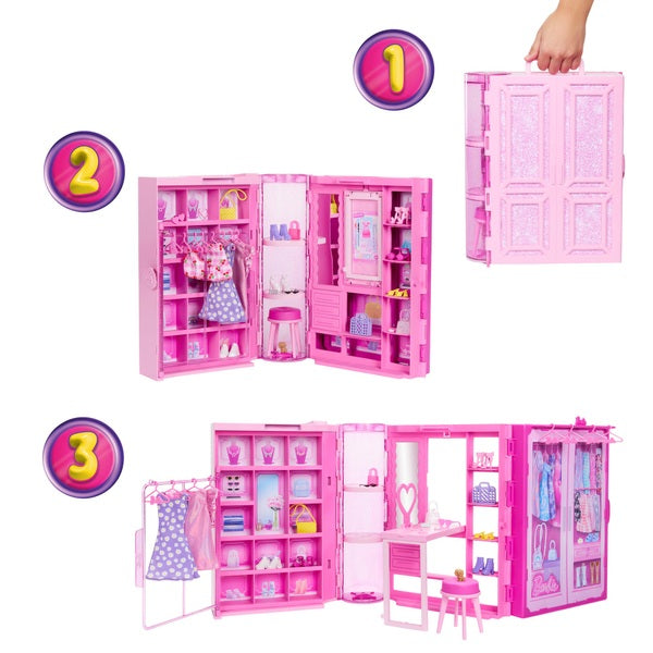 Barbie Dream Closet with Doll and Accessories