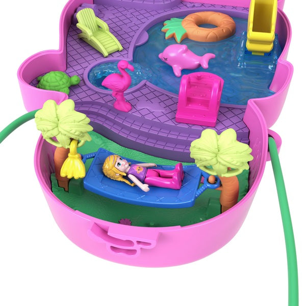 Polly Pocket Large Wearable Momma Monkey and Baby Playset