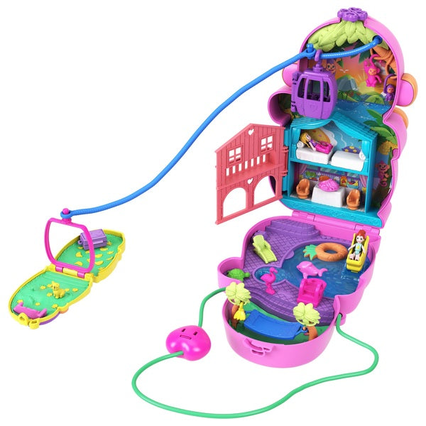 Polly Pocket Large Wearable Momma Monkey and Baby Playset