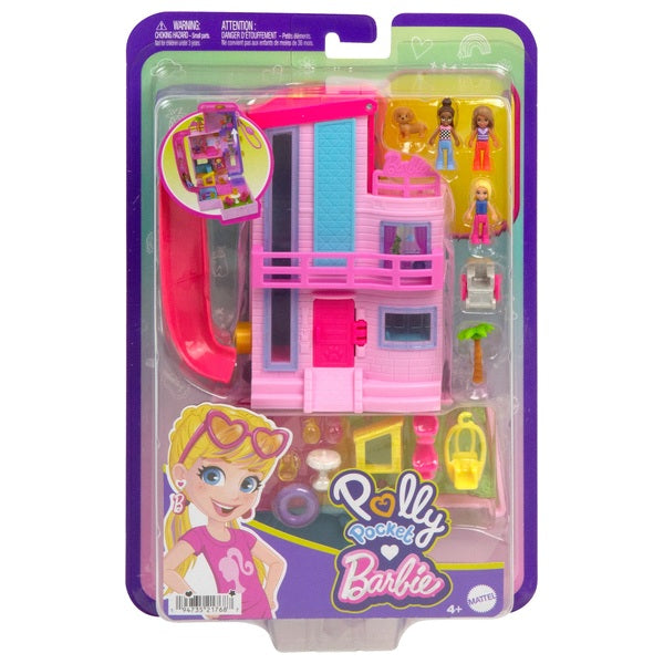 Polly Pocket Barbie Compact Playset For 4 Yrs+