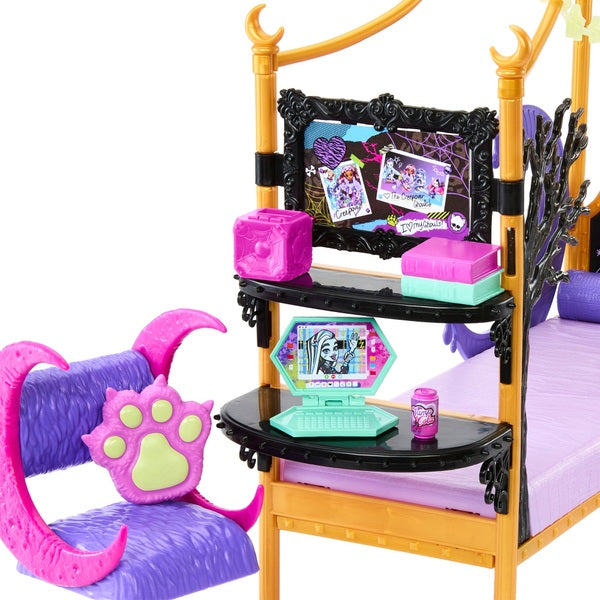 Monster High Creepover Party Bedroom Playset with Two Dolls