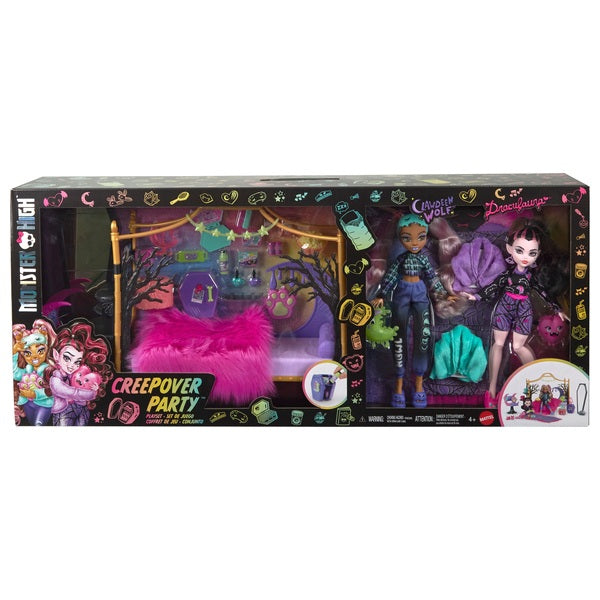 Monster High Creepover Party Bedroom Playset with Two Dolls