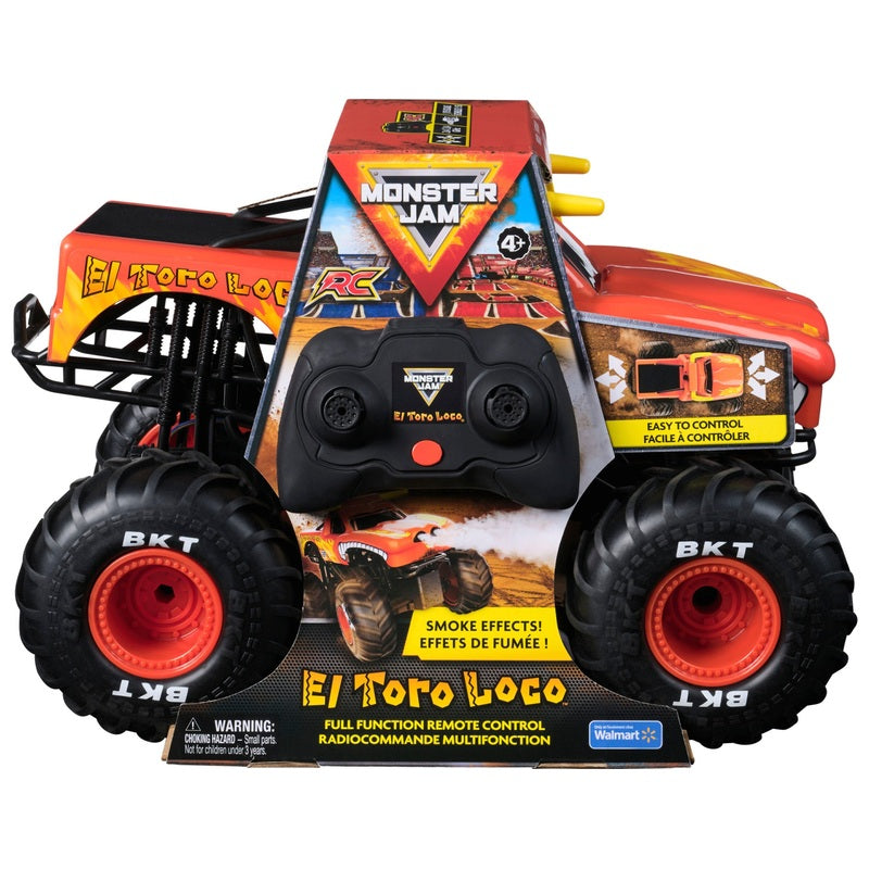 Monster Jam El Toro Loco RC Truck 1:15 Smoke Effect + Free Activity Book