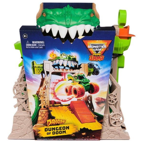 Monster Jam Mini Jams Dragon Dungeon of Doom Playset