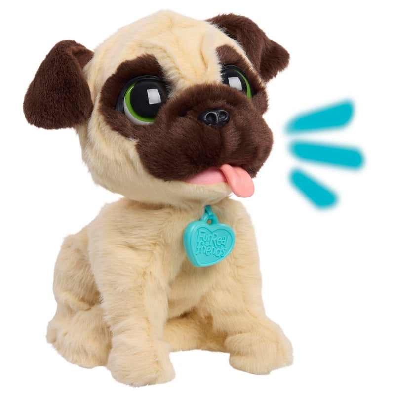 FurReal JJ My Jumpin' Pug Interactive Plush Pet Toy + Free Activity Book