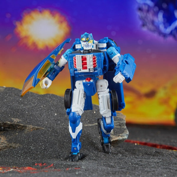 Transformers Legacy United Deluxe Class 2001 Autobot Side Burn Action Figur