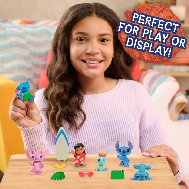Disney Stitch Collectible Figure Set + Free Activity Book