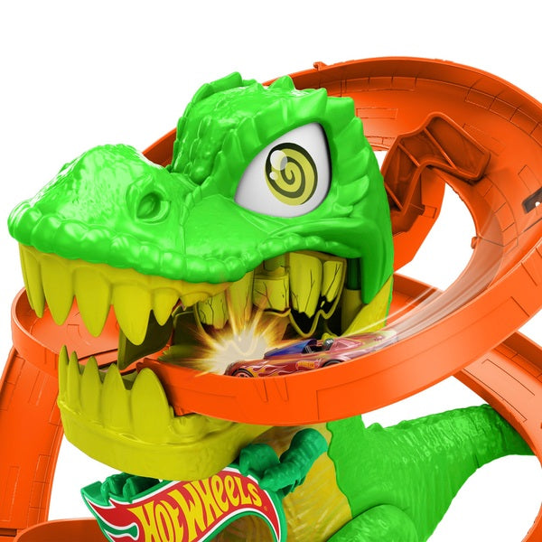 Hot Wheels City T-Rex Blaze Battle Set